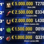 primo premio da 5 milioni di euro vinto a Roma