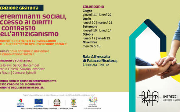 Formazione gratuita con docenti e ricercatori di rilievo internazionale con i fondi dell’integrazione rom